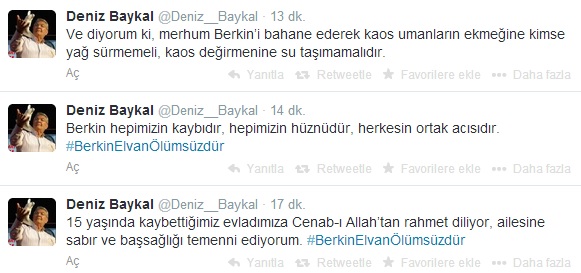 Deniz Baykal'dan 'Sağduyu' çağrısı